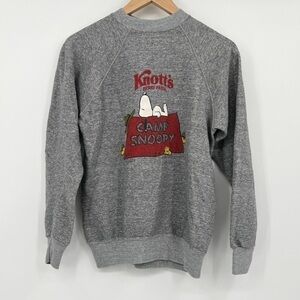 VINTAGE LOS ANGELES KNOTTS BERRY FARM SNOOPY CREWNECK SWEATER SMALL